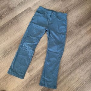 Prana Teal Hiking Pants 33/30